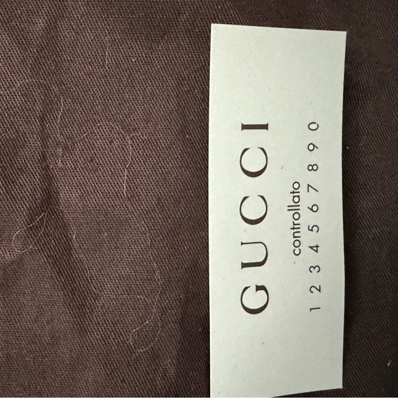 GUCCI Guccissima Leather Embossed GG Black Shoulder Bag - Picture 12 of 13
